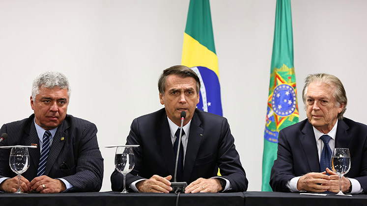 Brazilian President Bolsonaro (Middle)