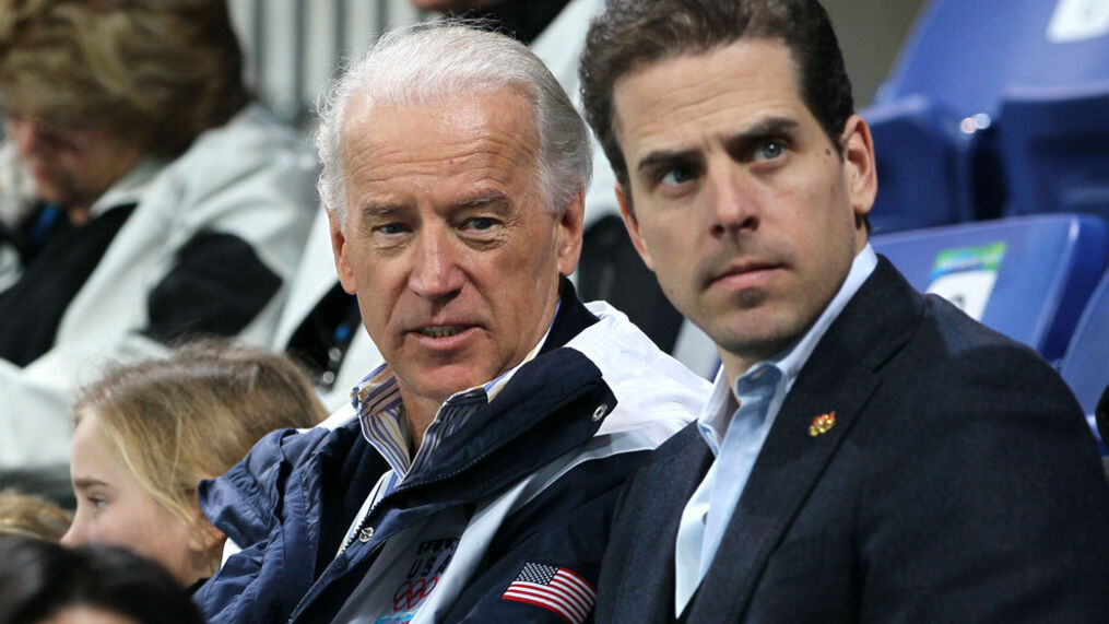 Hunter Biden with his father President Joe Biden